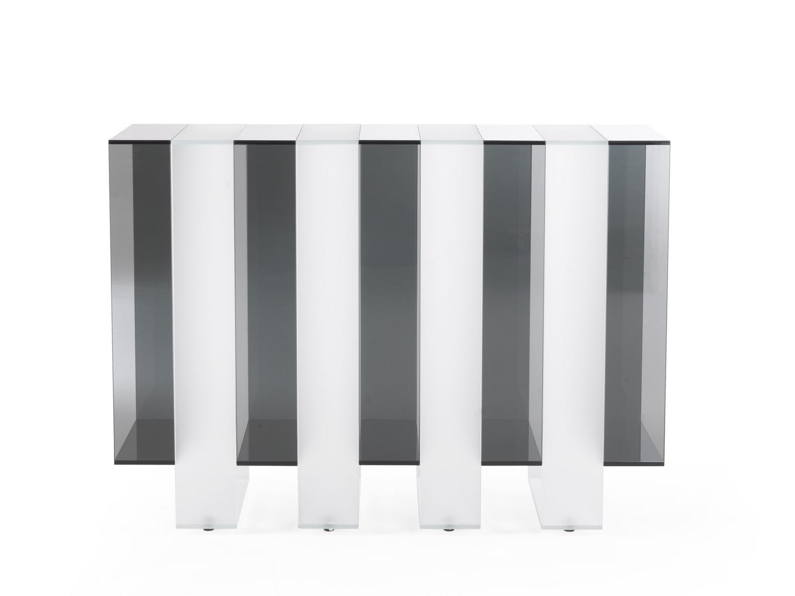 JENGA Rectangular glass console table