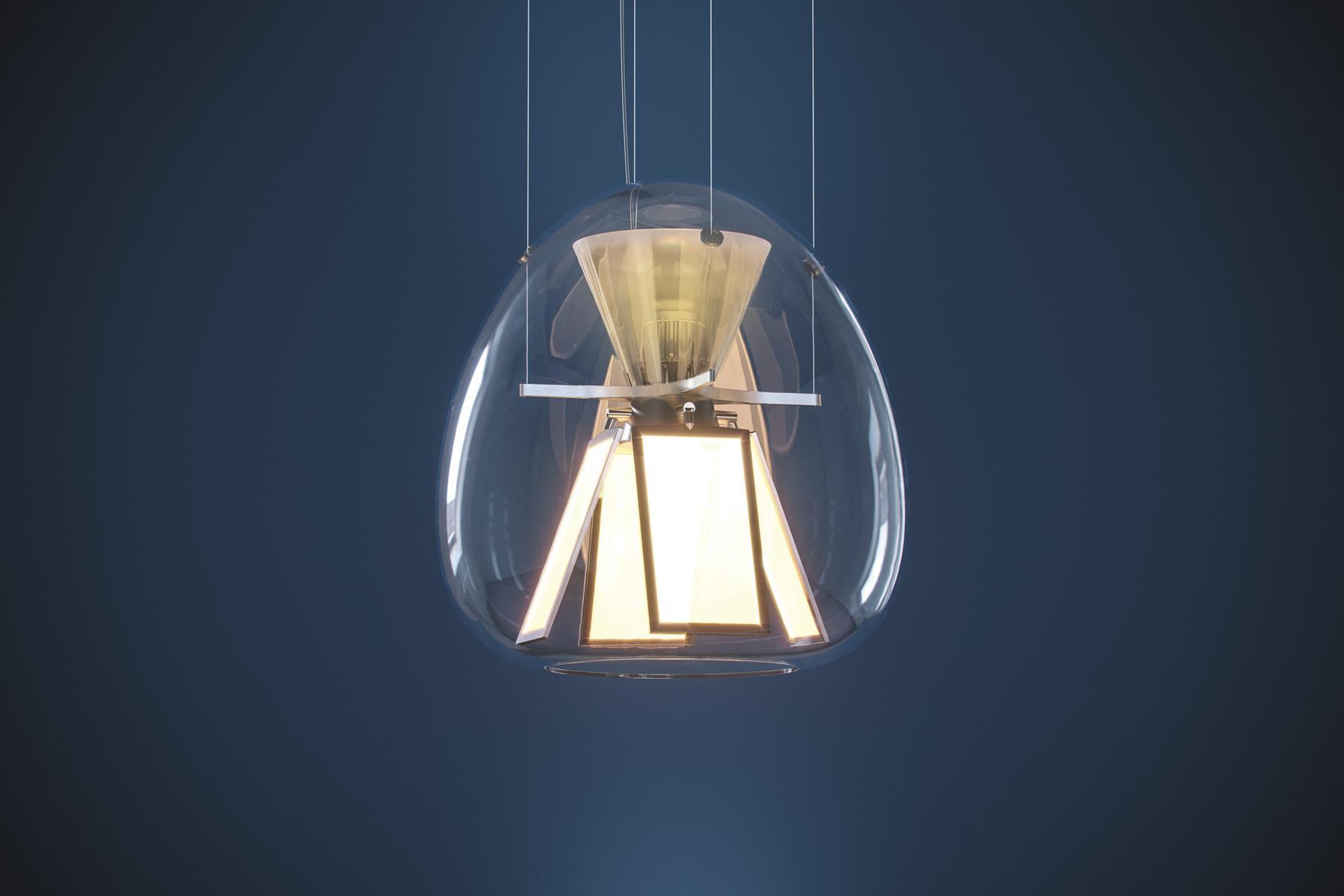 HARRY H. Direct light blown glass pendant lamp