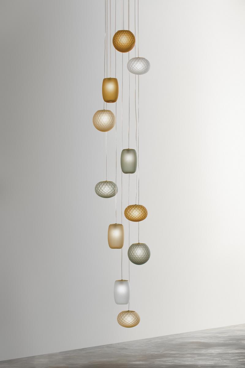 EVY LED blown glass pendant lamp