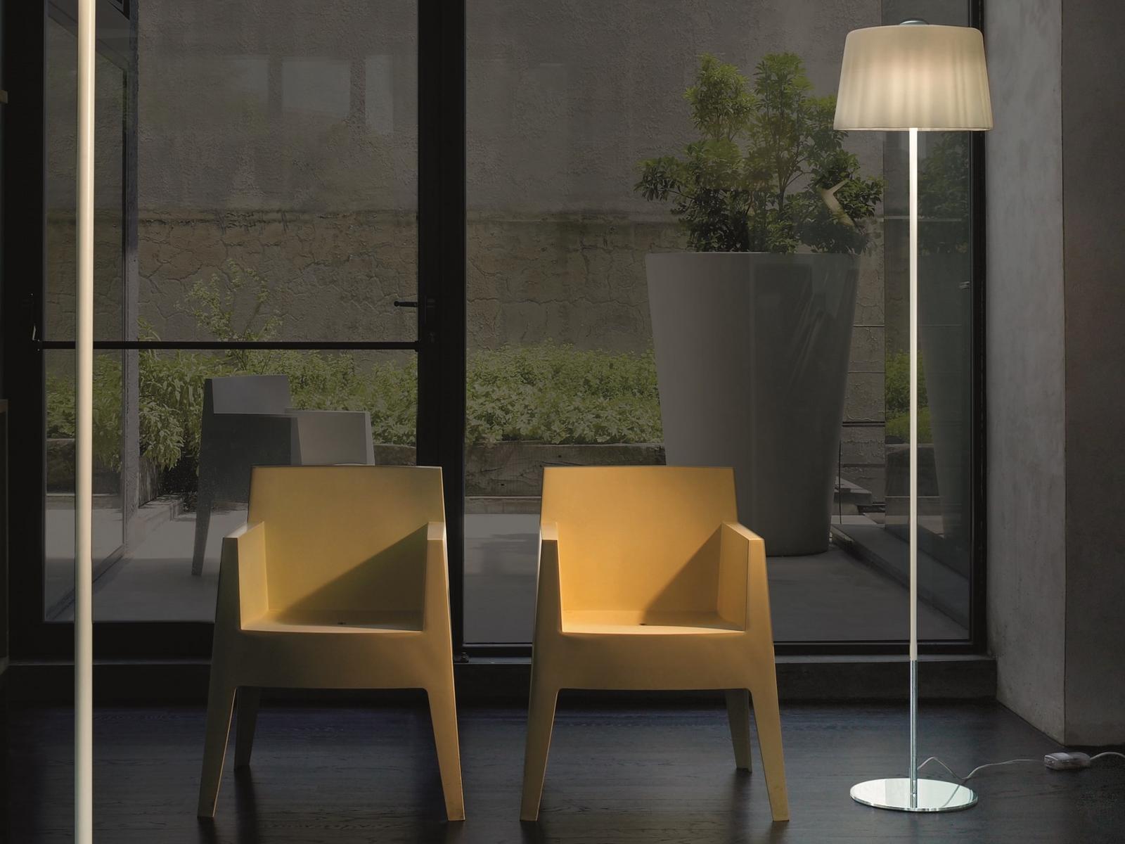 CLOTH PT Blown glass floor lamp