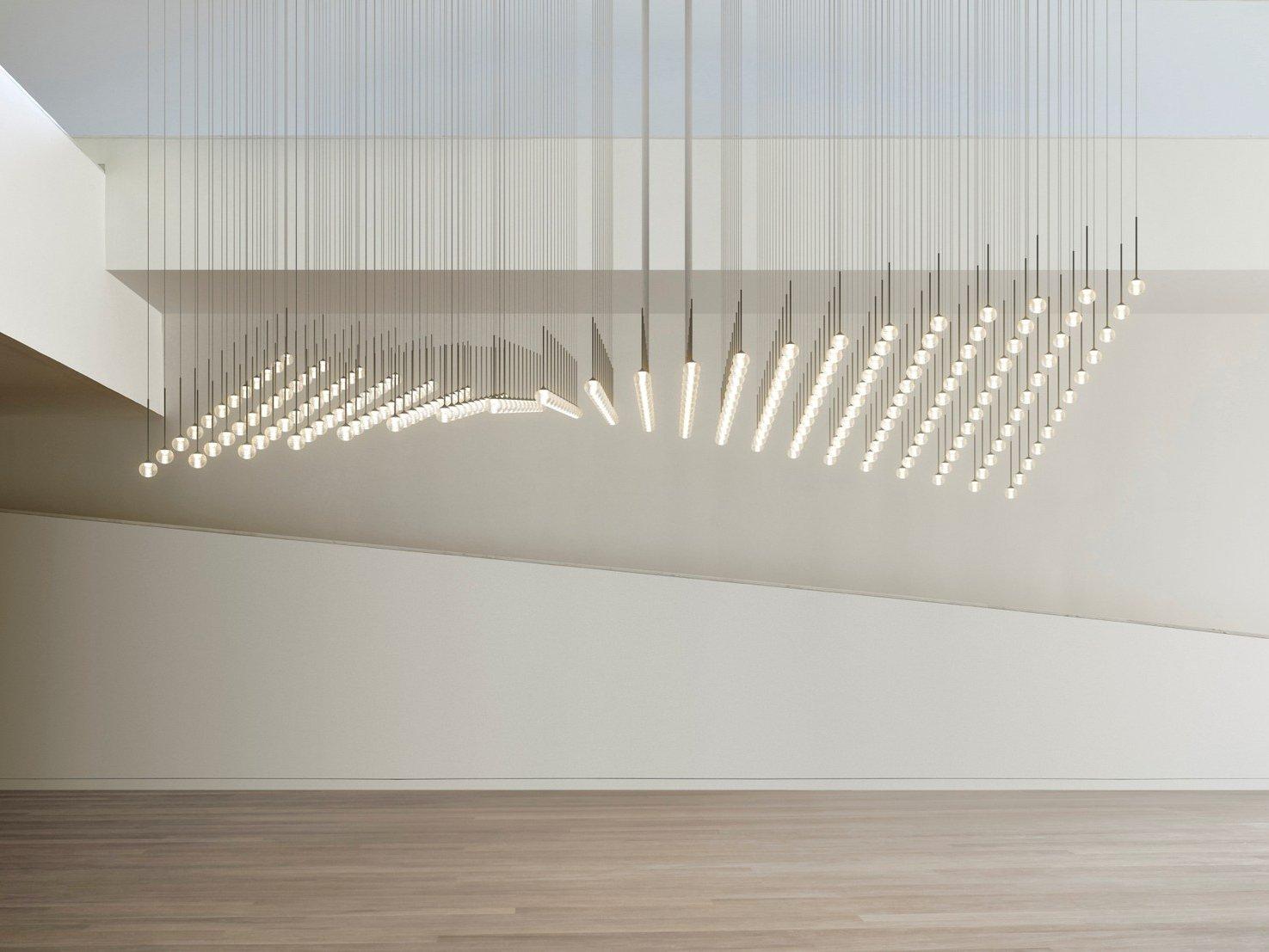 ALGORITHM LED blown glass pendant lamp