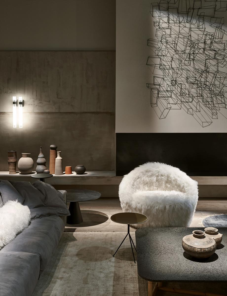 MALACCA Low rectangular coffee table for living room
