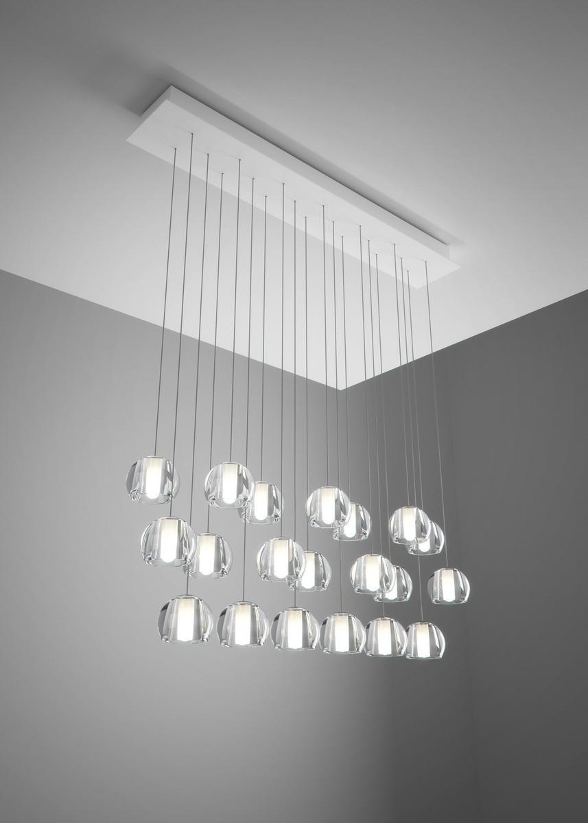 MULTISPOT BELUGA Direct light crystal pendant lamp