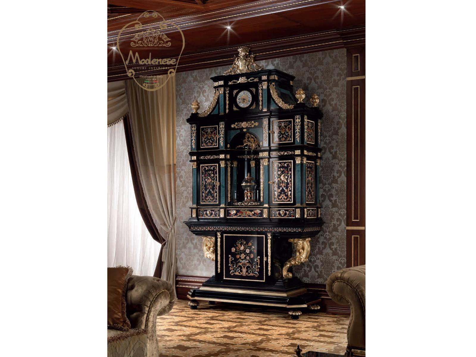 14639 Wooden highboard with doors