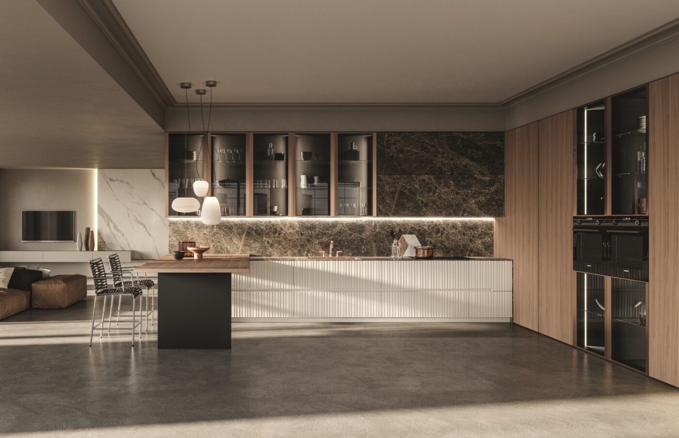 PURE GLAM Veneer kitchen