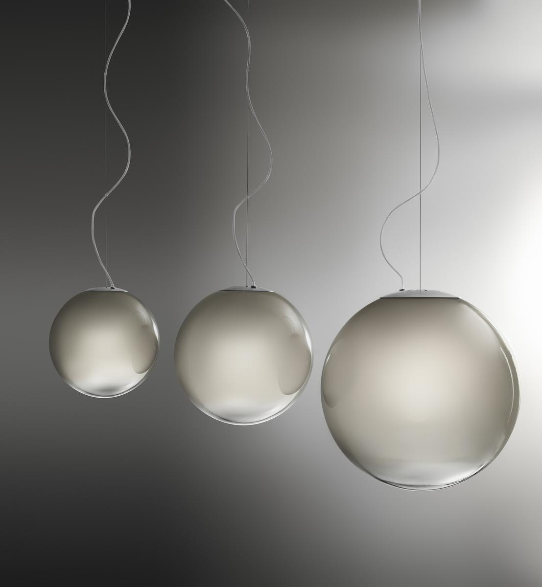 SMOKE LED handmade blown glass pendant lamp