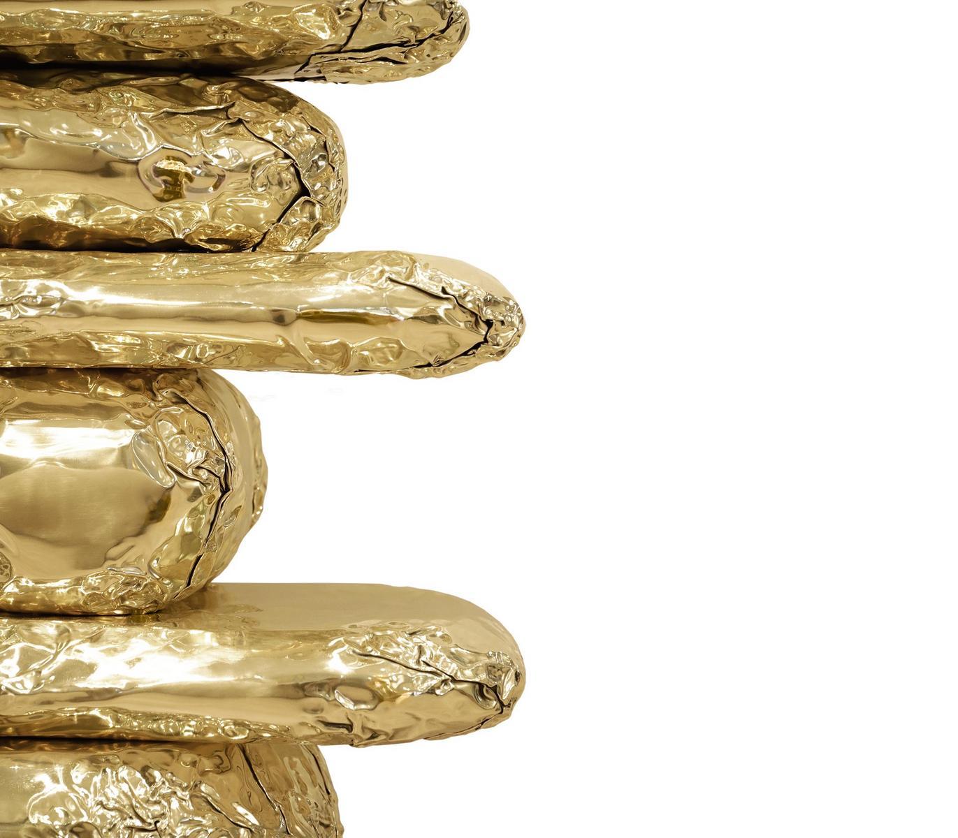 STONEHENGE Brass console table