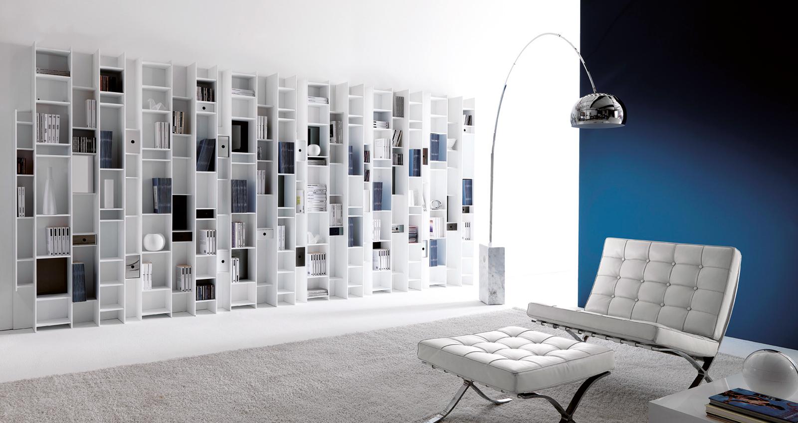 BYBLOS Wall-mounted modular bookcase