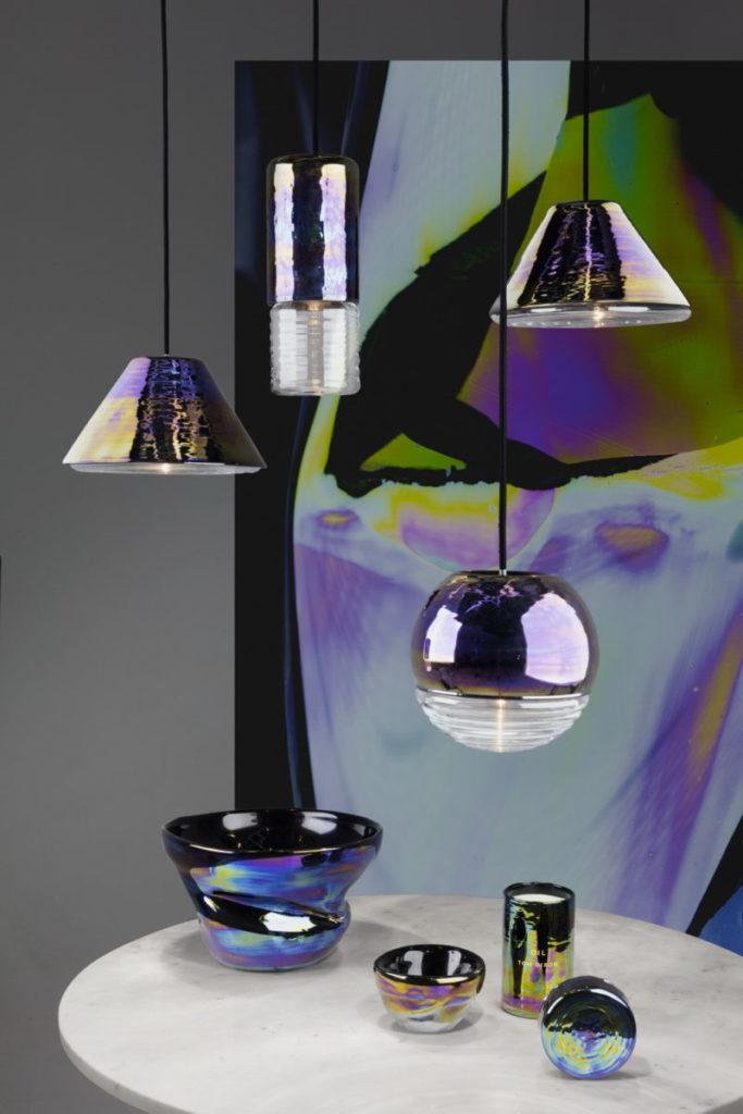 FLASK Glass pendant lamp in a contemporary style