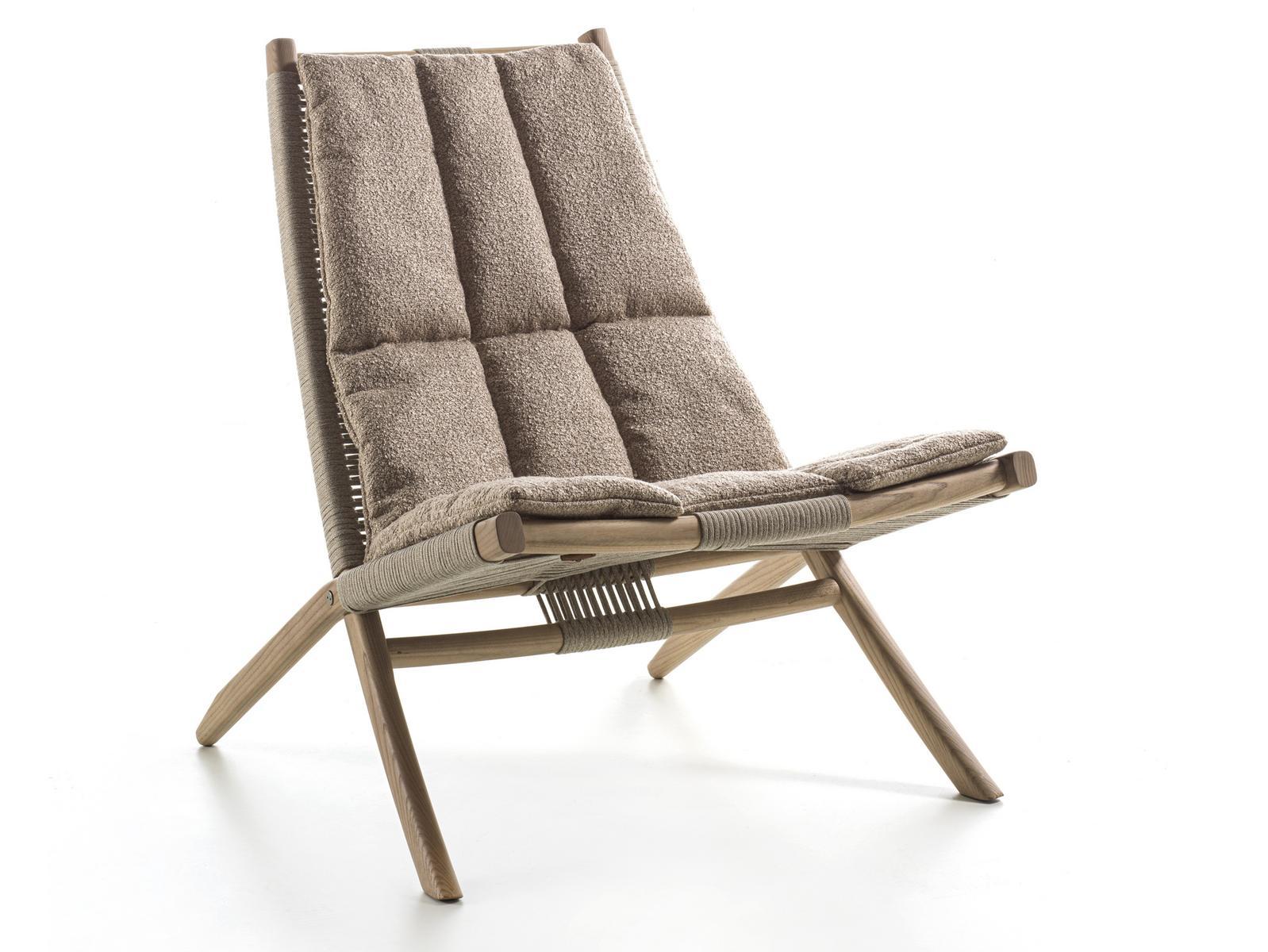 HULI Rope, fabric and ash armchair