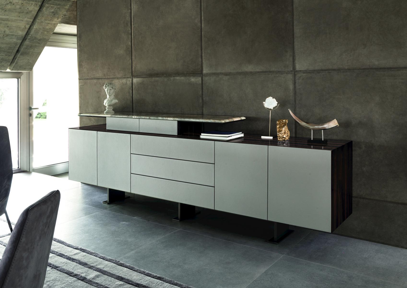 NEPTUNE Modular metal sideboard with drawers