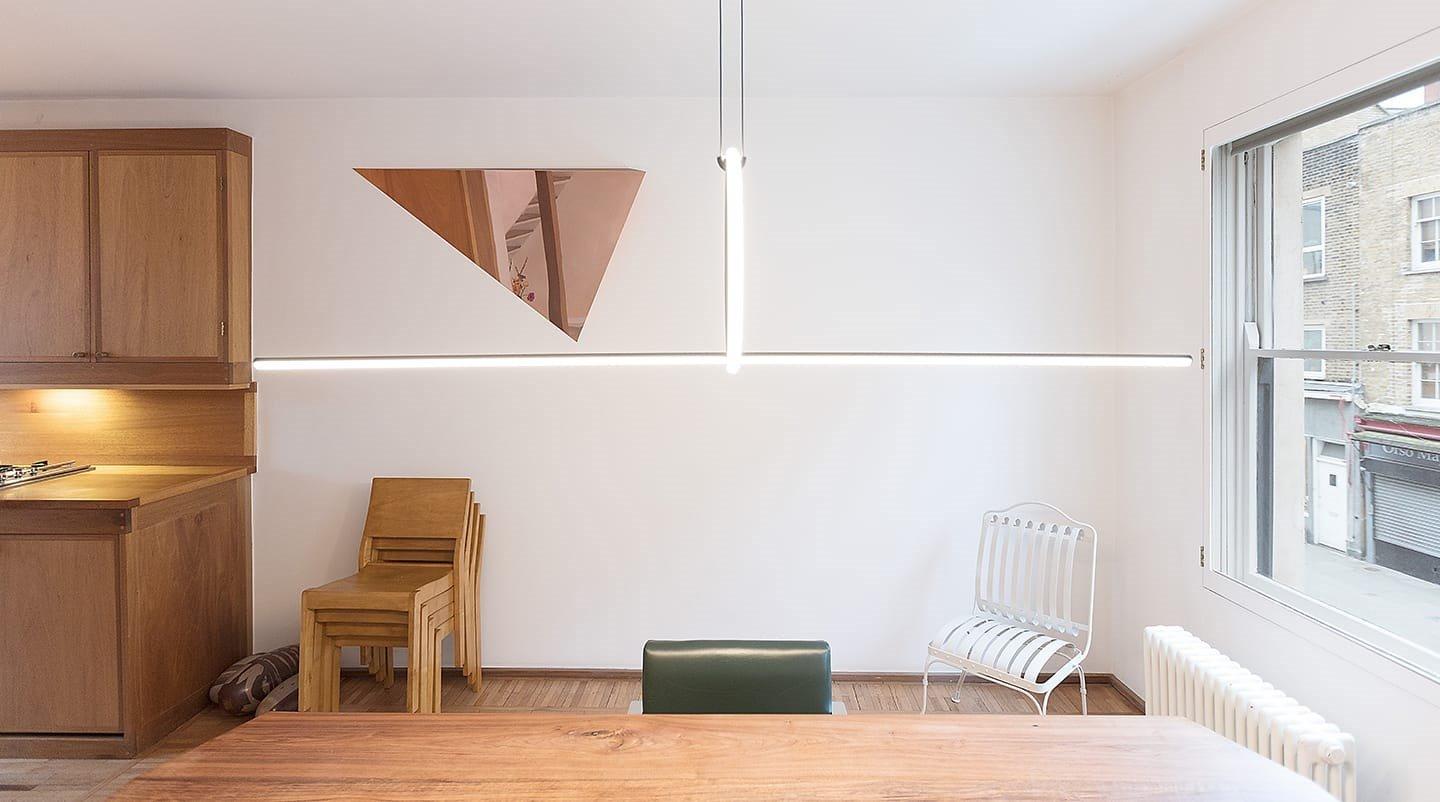 ARRANGEMENTS LINE LED powder coated aluminium pendant lamp