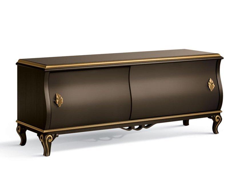 5016 Wooden TV cabinet with sliding doors