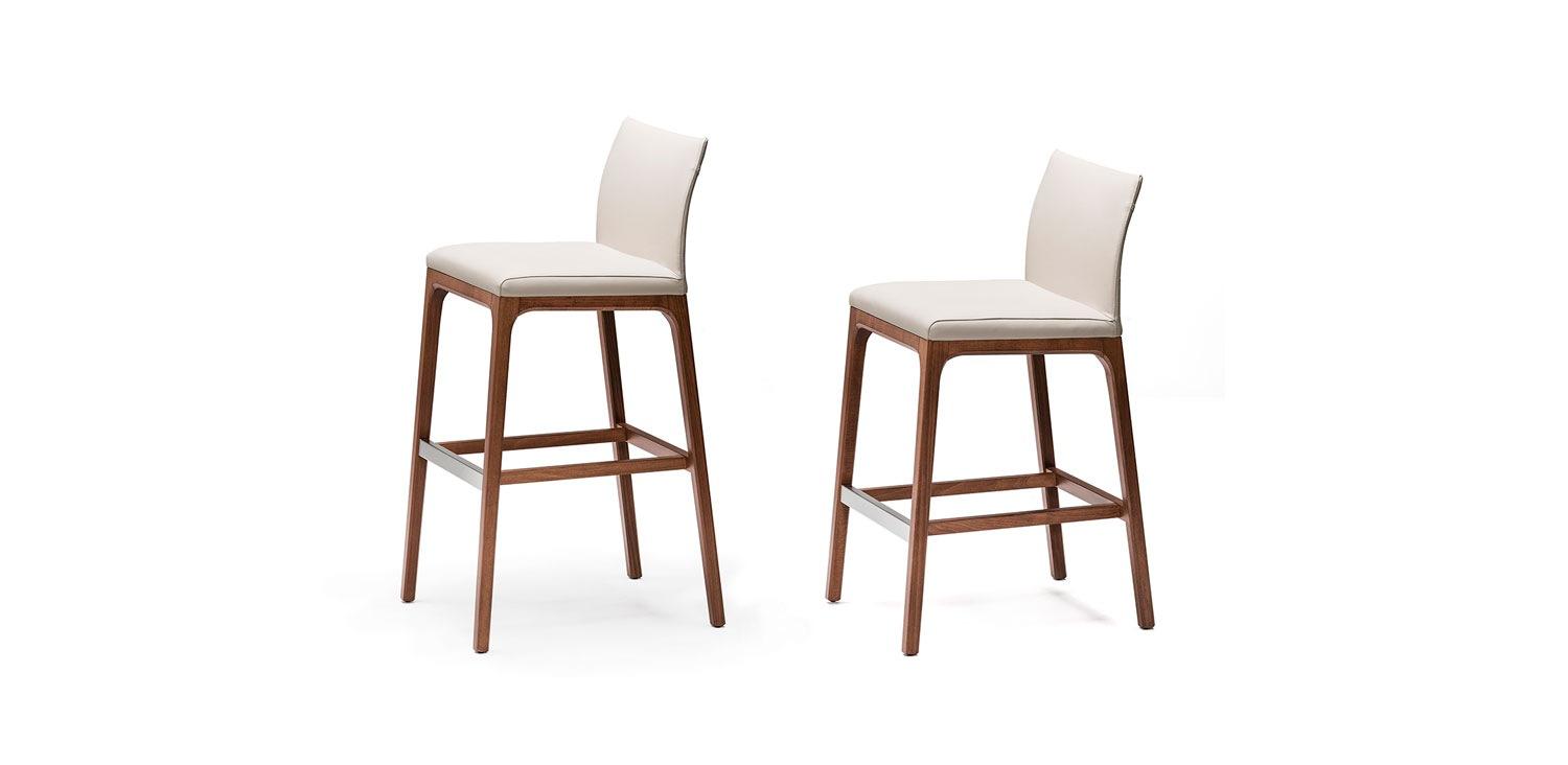ARCADIA Leather bar chair