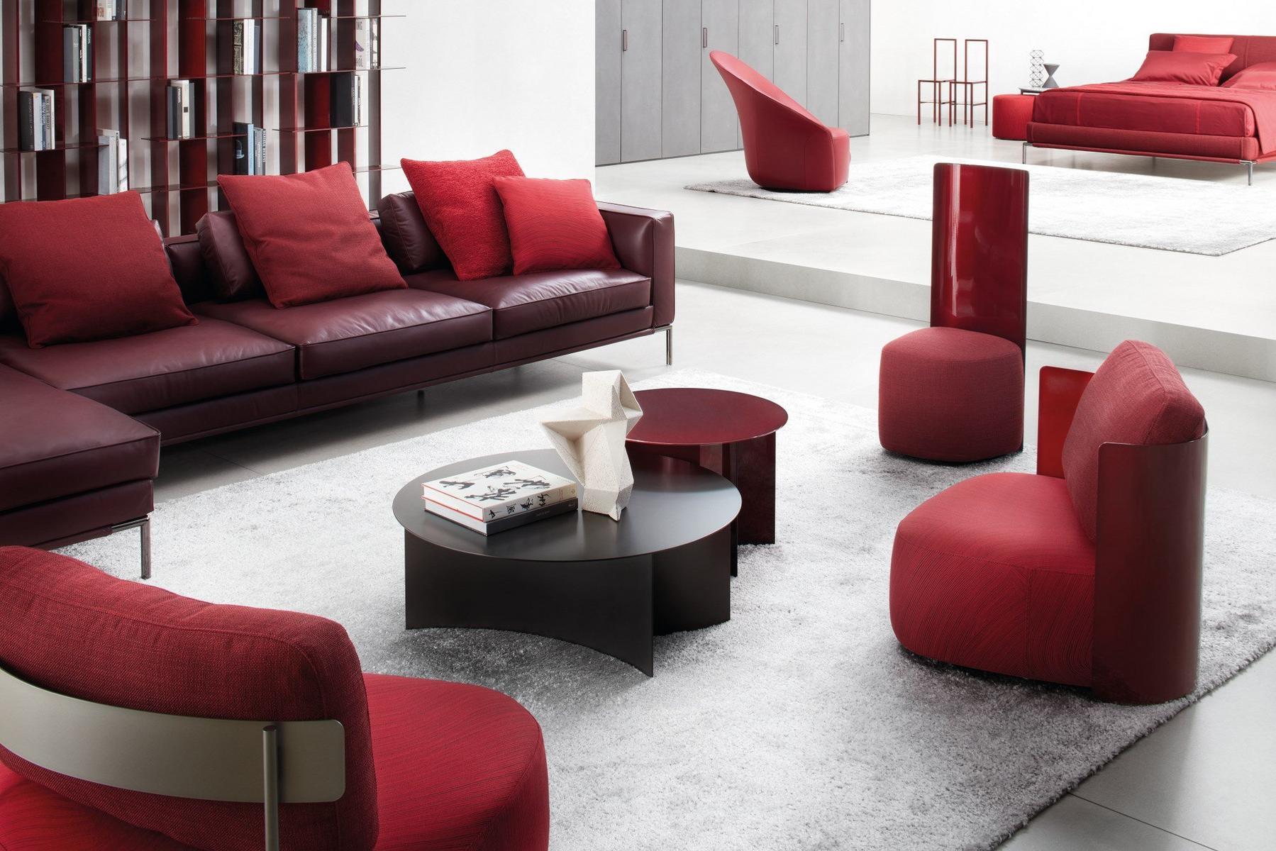 PIERRE Round metal coffee table