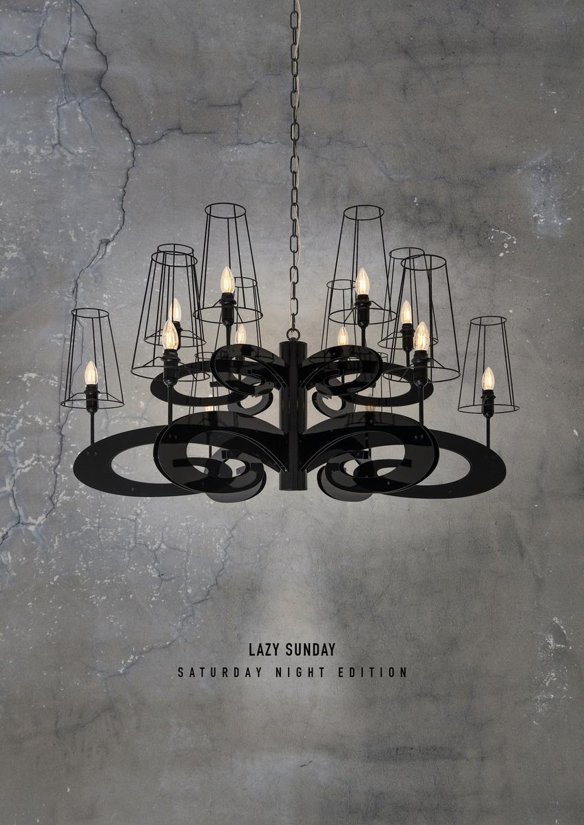 LAZY SUNDAY H12+1 Metal pendant lamp