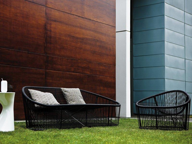 CLUB 1009 Steel and PVC sofa