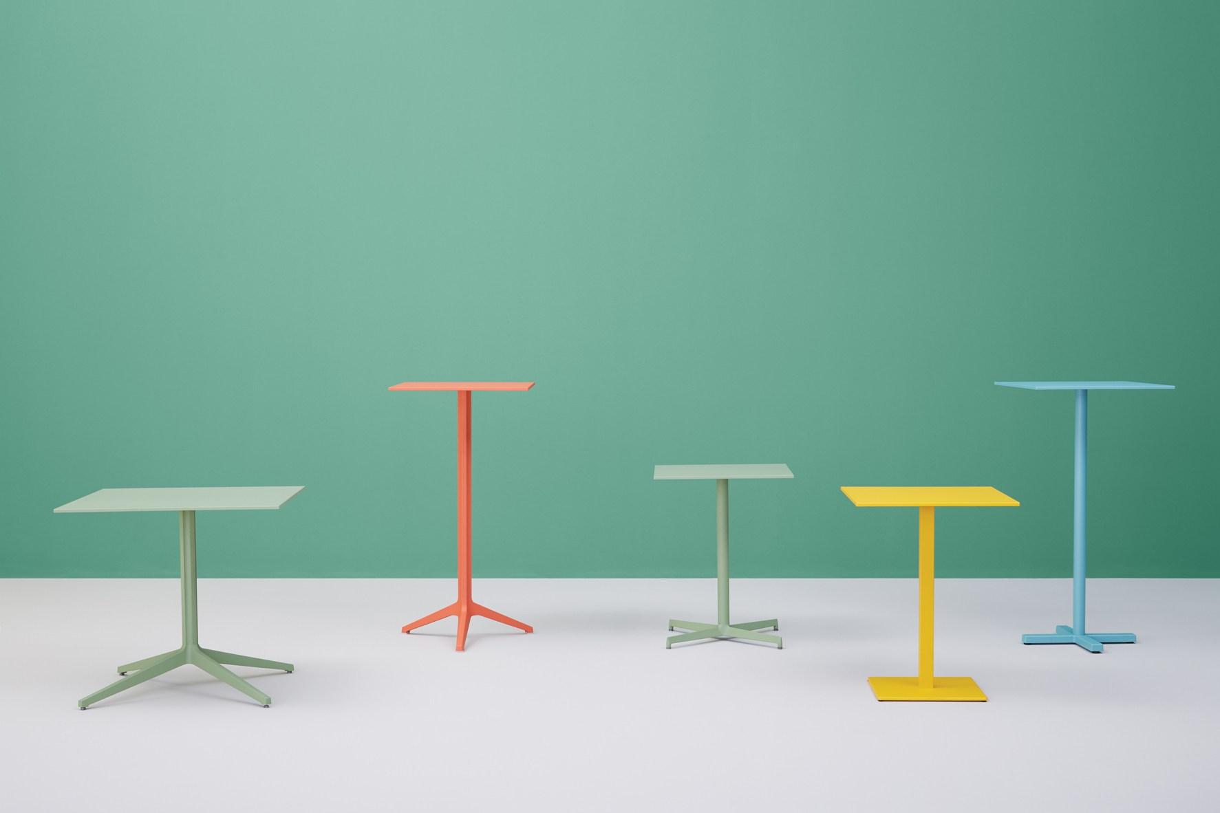 BOLD 4750 Steel contract table with 4-star base