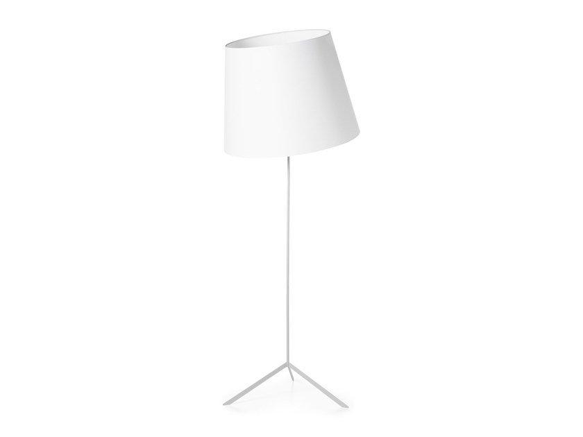 DOUBLE SHADE Adjustable steel floor lamp