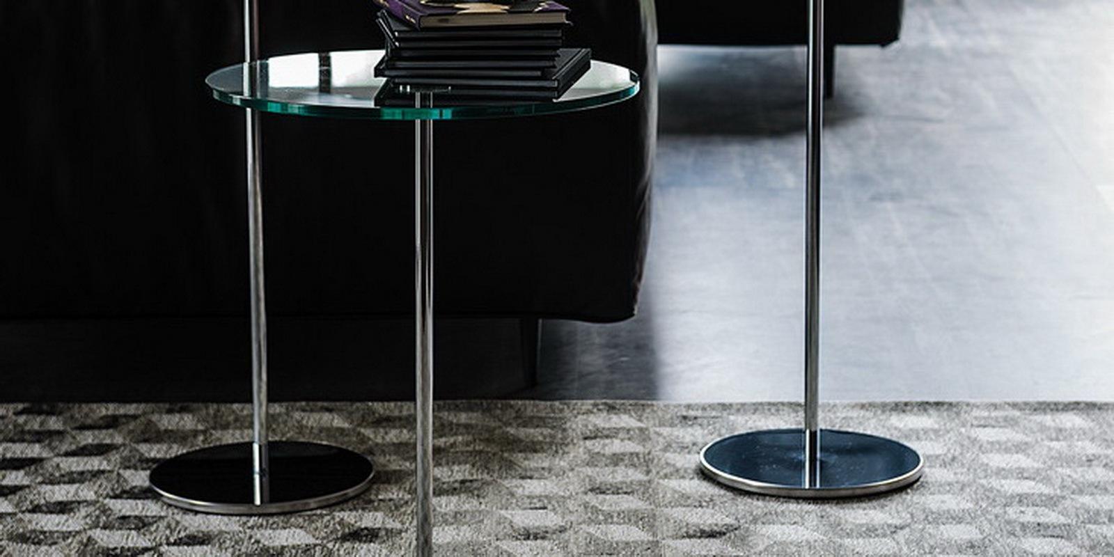GLISS Round glass coffee table