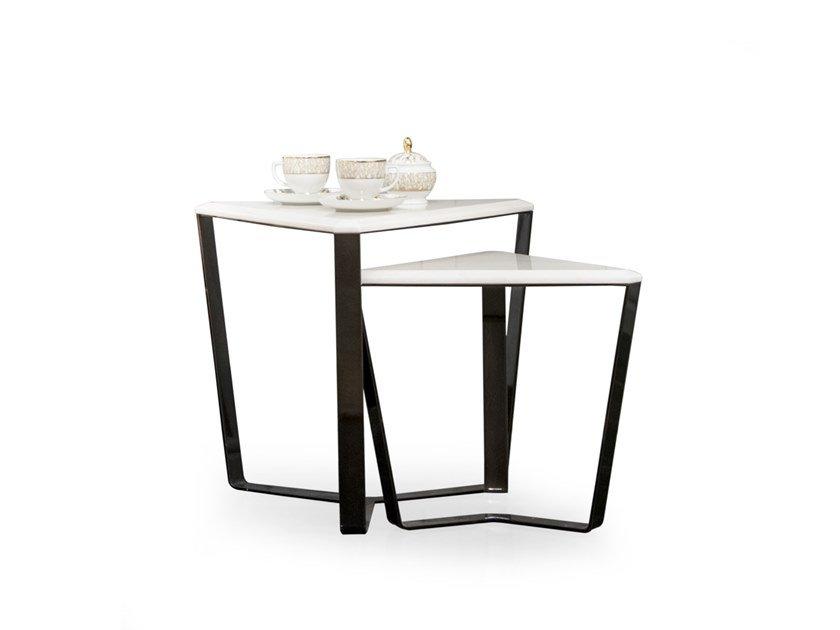 MORGAN Marble side table