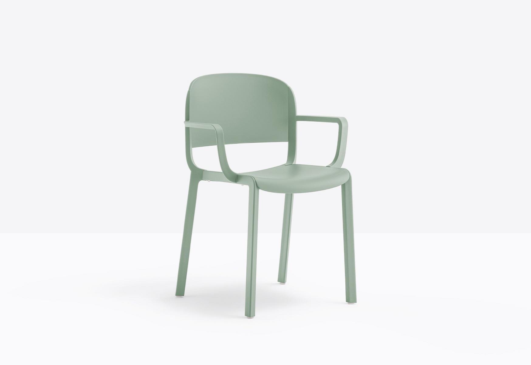 DOME 265 Polypropylene chair with armrests