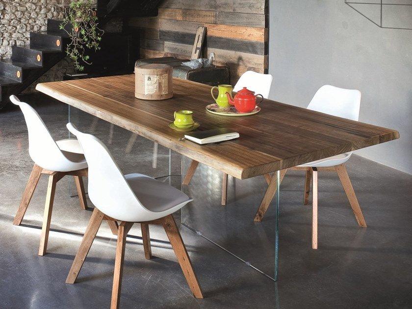 TORONTO + ICE Rectangular walnut dining table