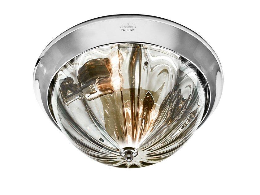 LABRY 210/P Chrome ceiling light with glass