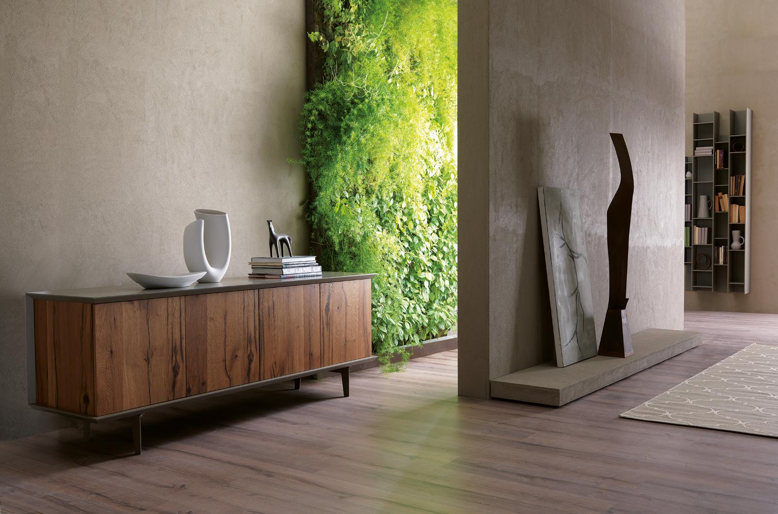 BRERA Wooden sideboard with doors