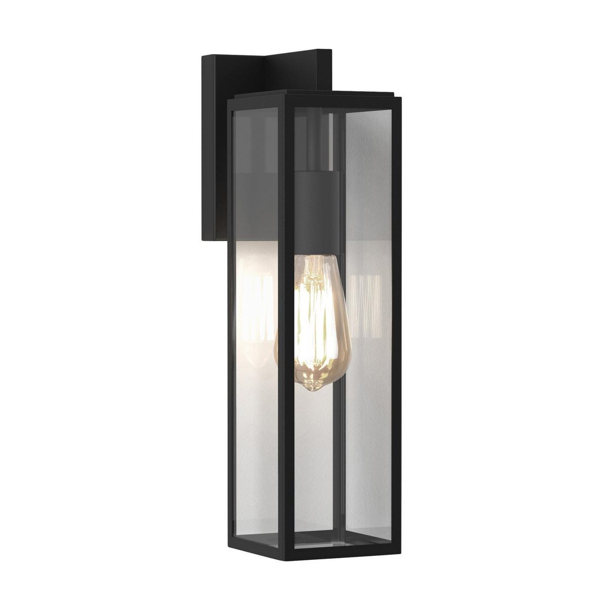 HARVARD LANTERN LED glass and steel Outdoor wall Lamp
