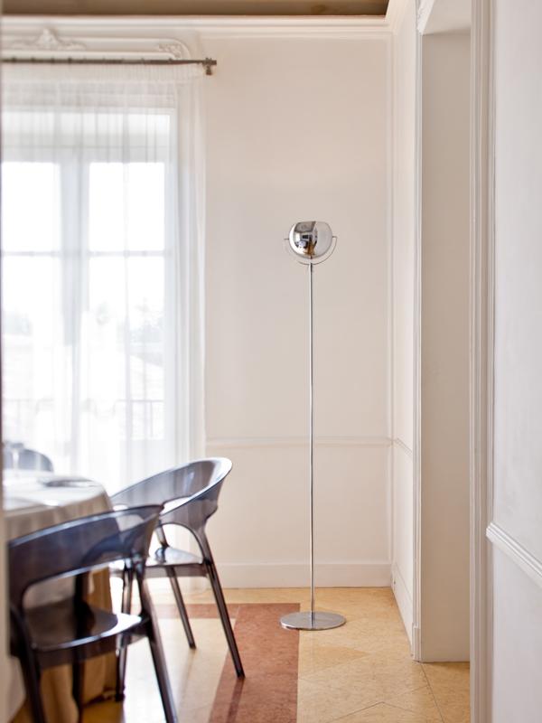 BELUGA STEEL Adjustable metal floor lamp
