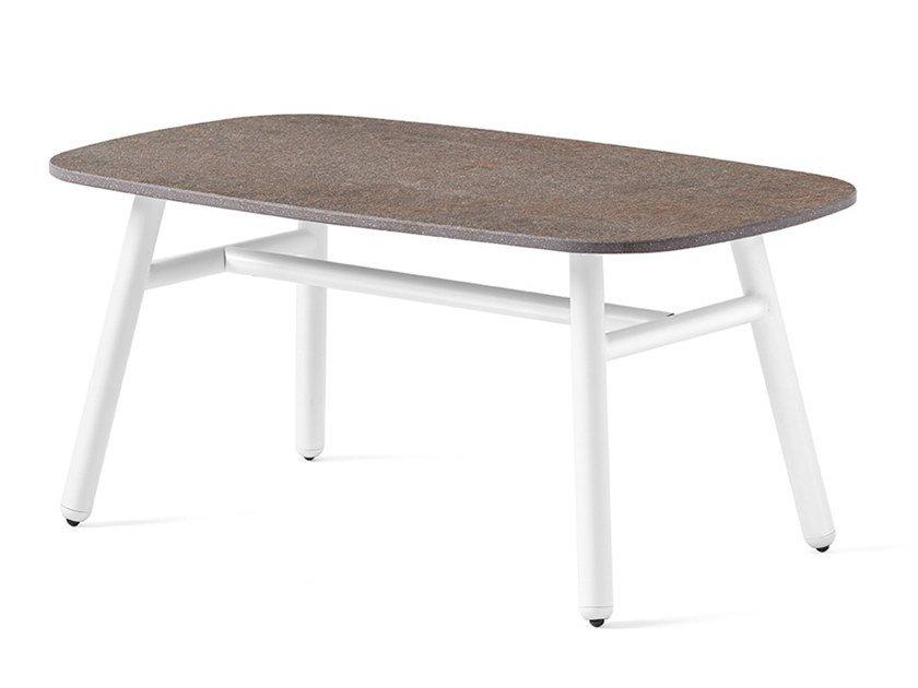 YO! Garden ceramic side table with aluminium base