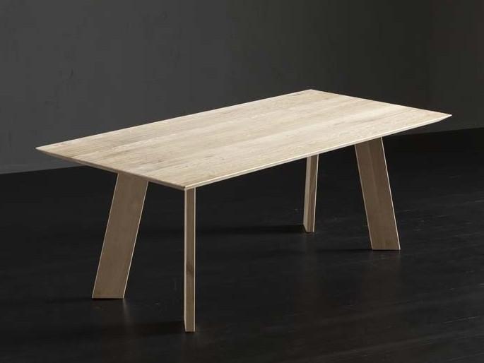 TOLEDO + STREET Rectangular wooden dining table