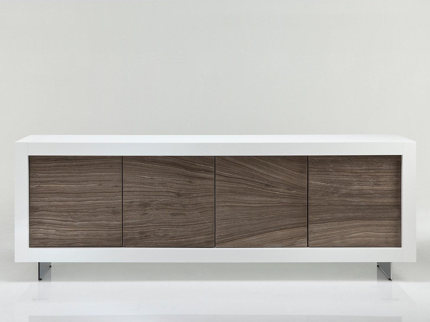 PICASSO - PIETRA Wooden sideboard with doors