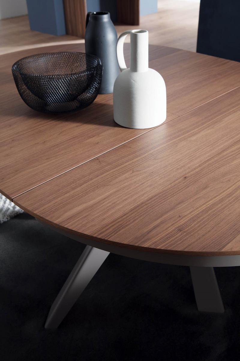 EMISFERO LEGNO Extending wooden table