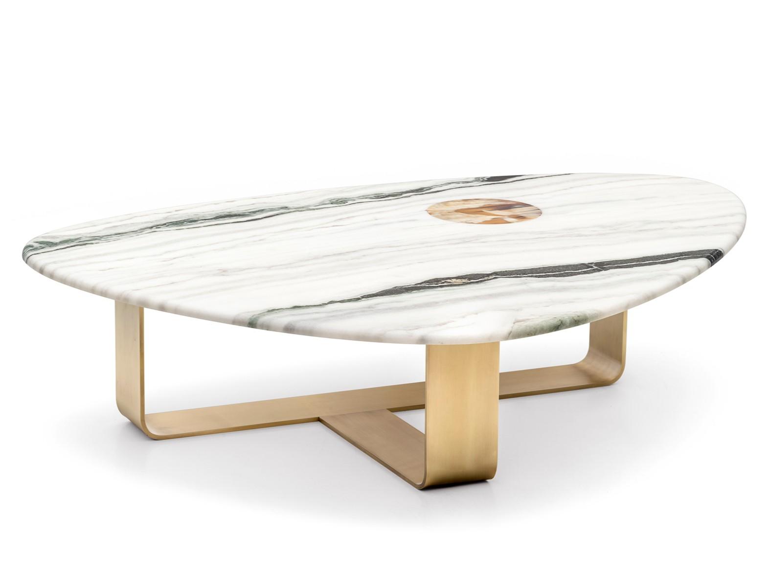 DEMETRA 7007 Low triangular marble coffee table