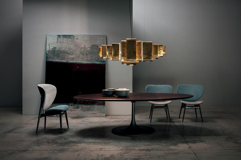 BOURGEOIS Round solid wood table