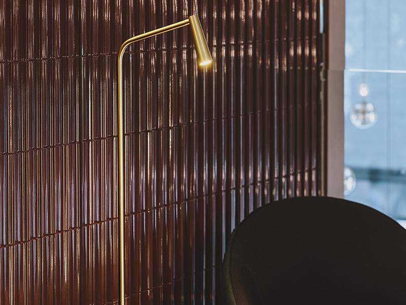 GAMMA LED reading adjustable steel floor lamp