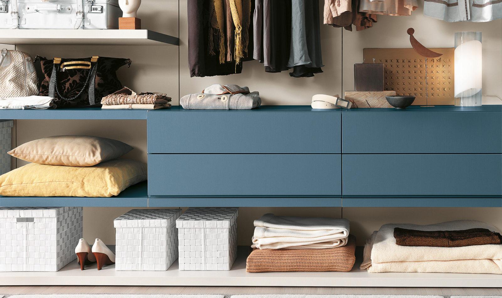 STORE Corner melamine walk-in closet