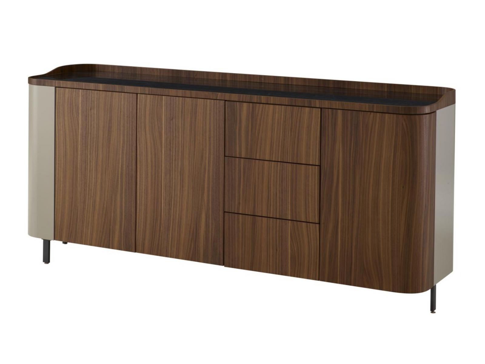 POSTMODERNE Multi-layer wood sideboard with doors with drawers
