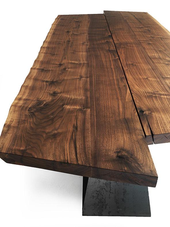 BEDROCK Rectangular veneer table