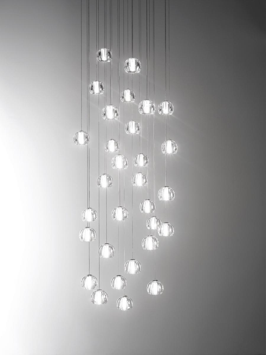 MULTISPOT BELUGA Direct light crystal pendant lamp