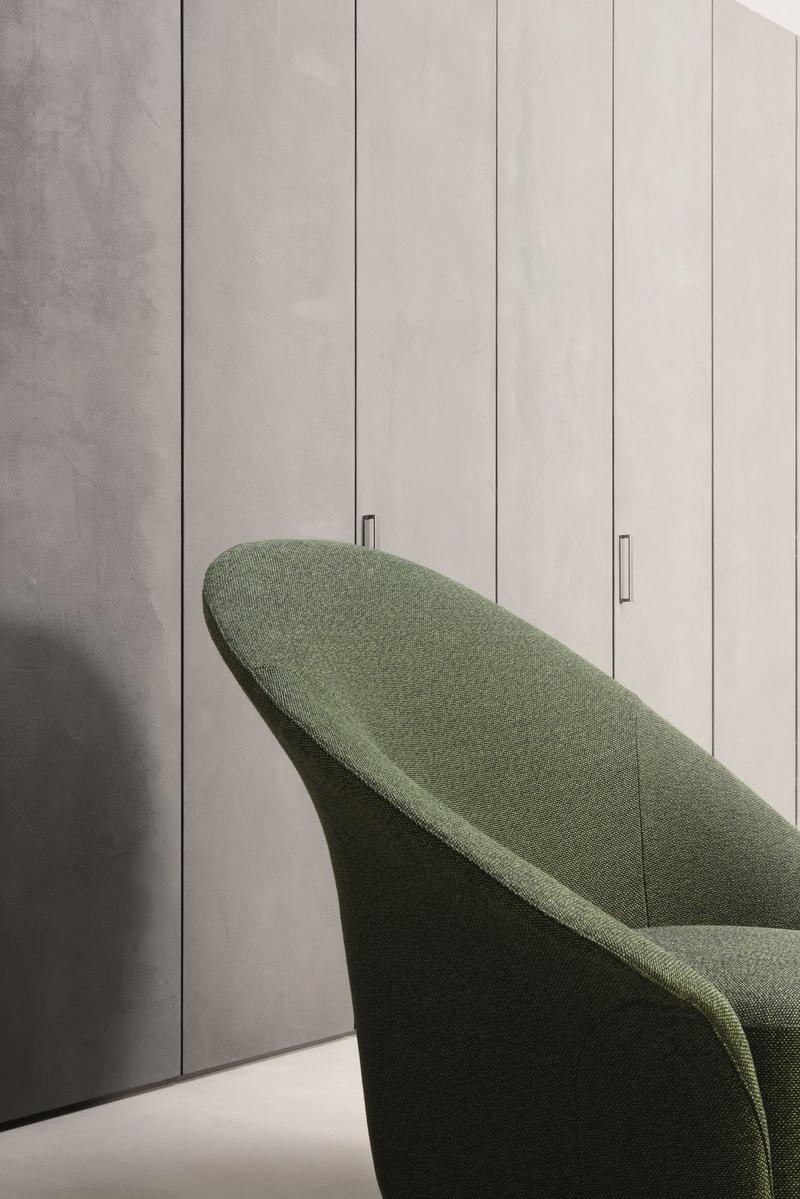 LILIA Swivel upholstered easy chair