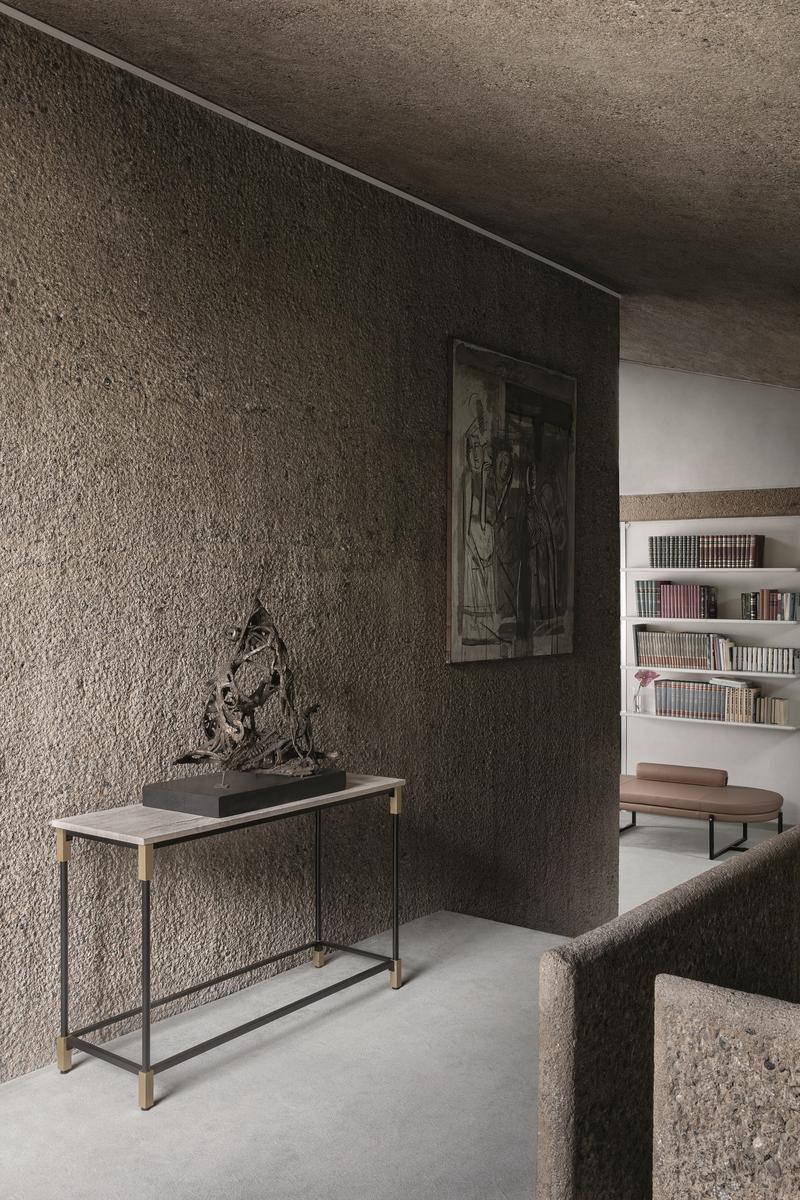 MATCH Rectangular marble console table