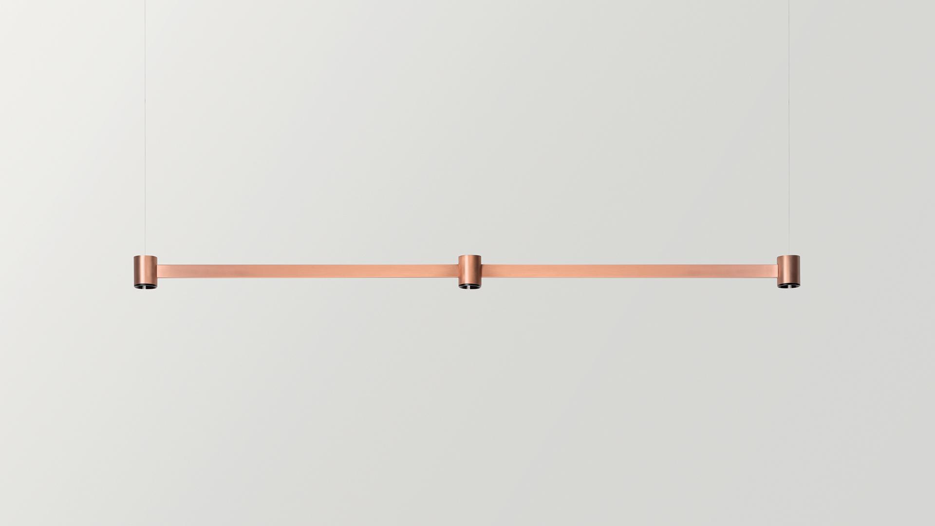 ART SURFACE LED direct light brass pendant lamp