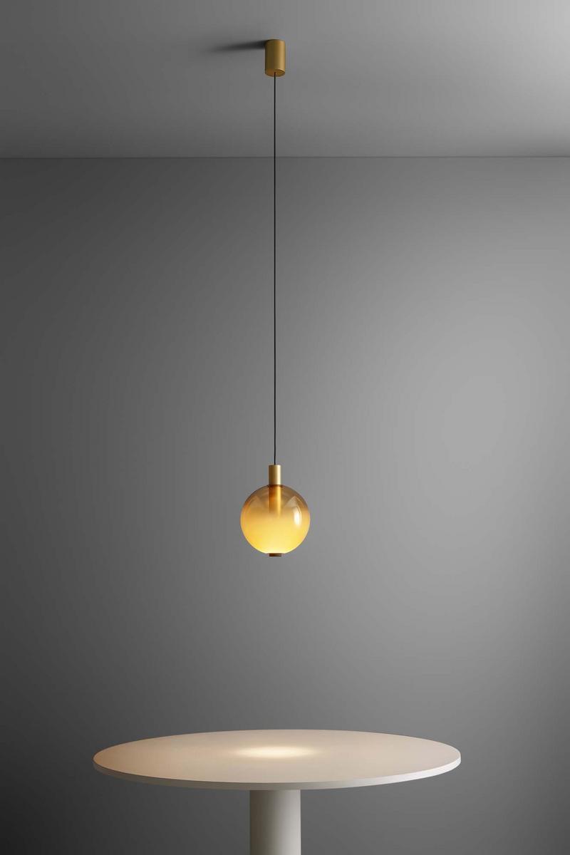 BEAM STICK NUANCE LED blown glass pendant lamp