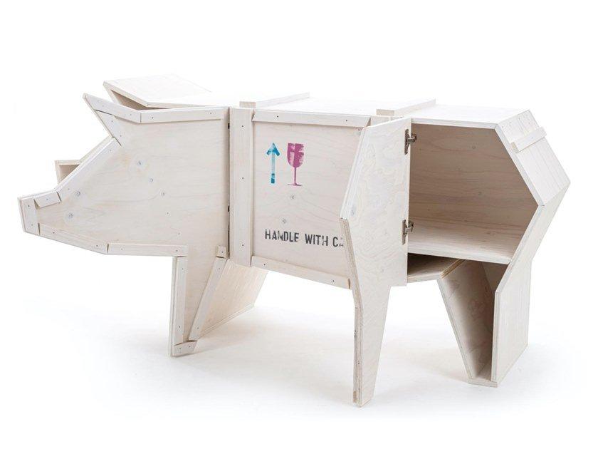 SENDING PIG Wooden sideboard with doors