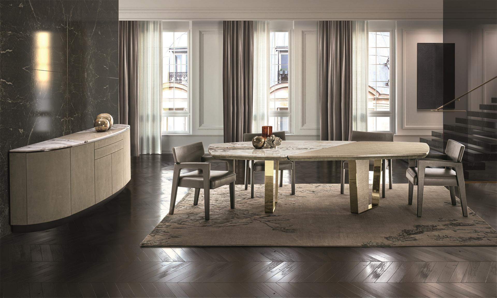 KEOPE Oval metal table