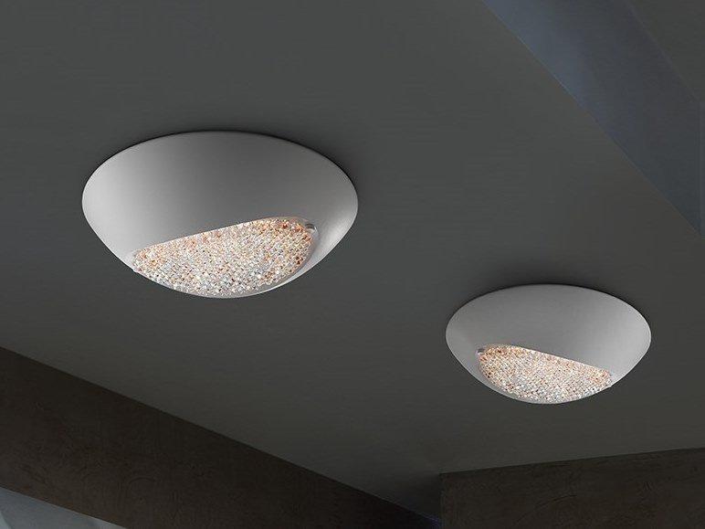 BLINK LED PL42 LED aluminium ceiling light with Swarovski® crystals