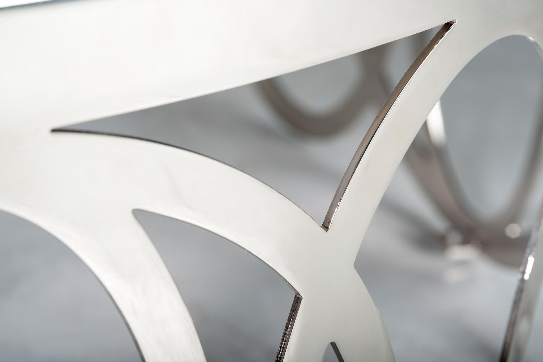 SCARLETT Marble and metal high side table